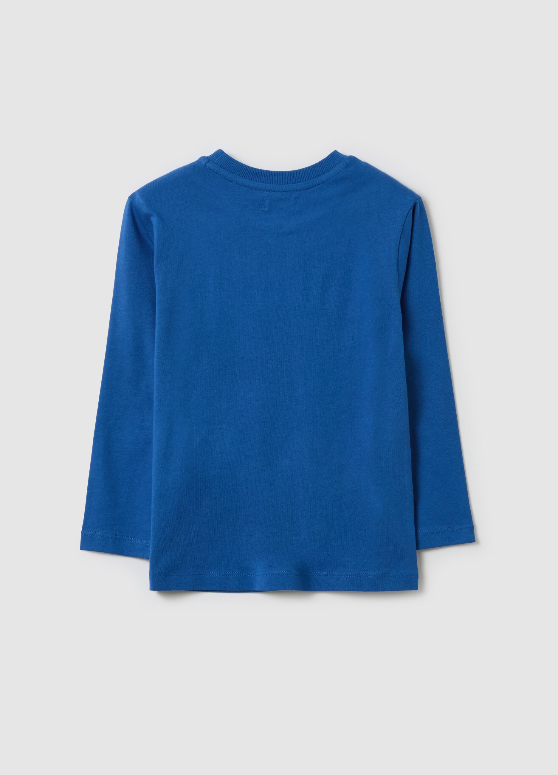 Long-sleeved T-shirt with basket print