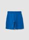 Blue organic cotton shorts with elasticated waist_1