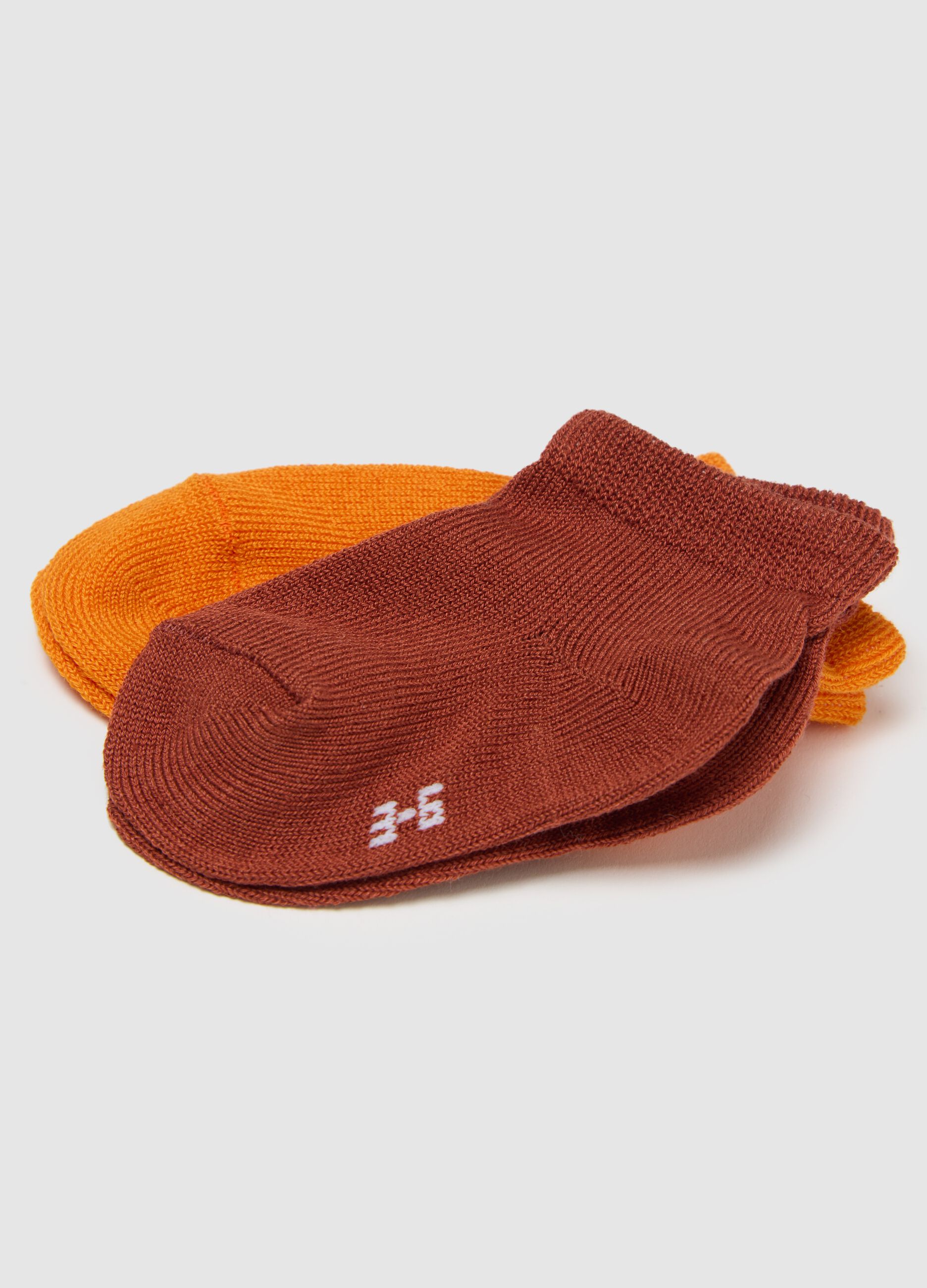 Children's multi-coloured cotton blend stretchy socks