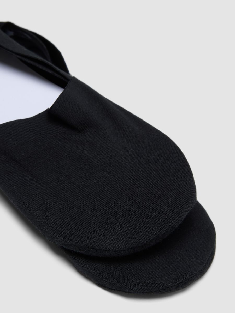 2-pack of black organic cotton no-show socks_1