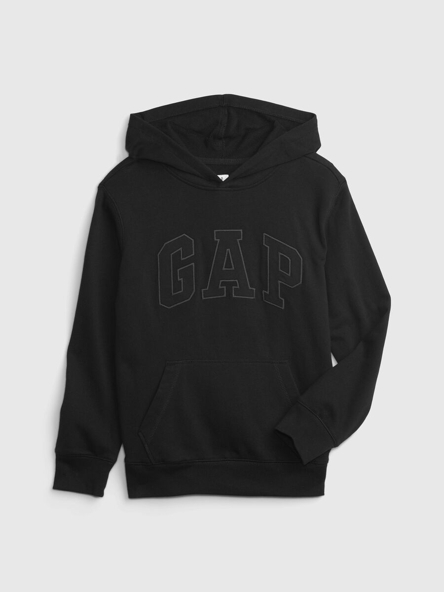Felpa con cappuccio e ricamo logo_0