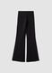 Pantaloni neri flare in modal elasticizzato_7