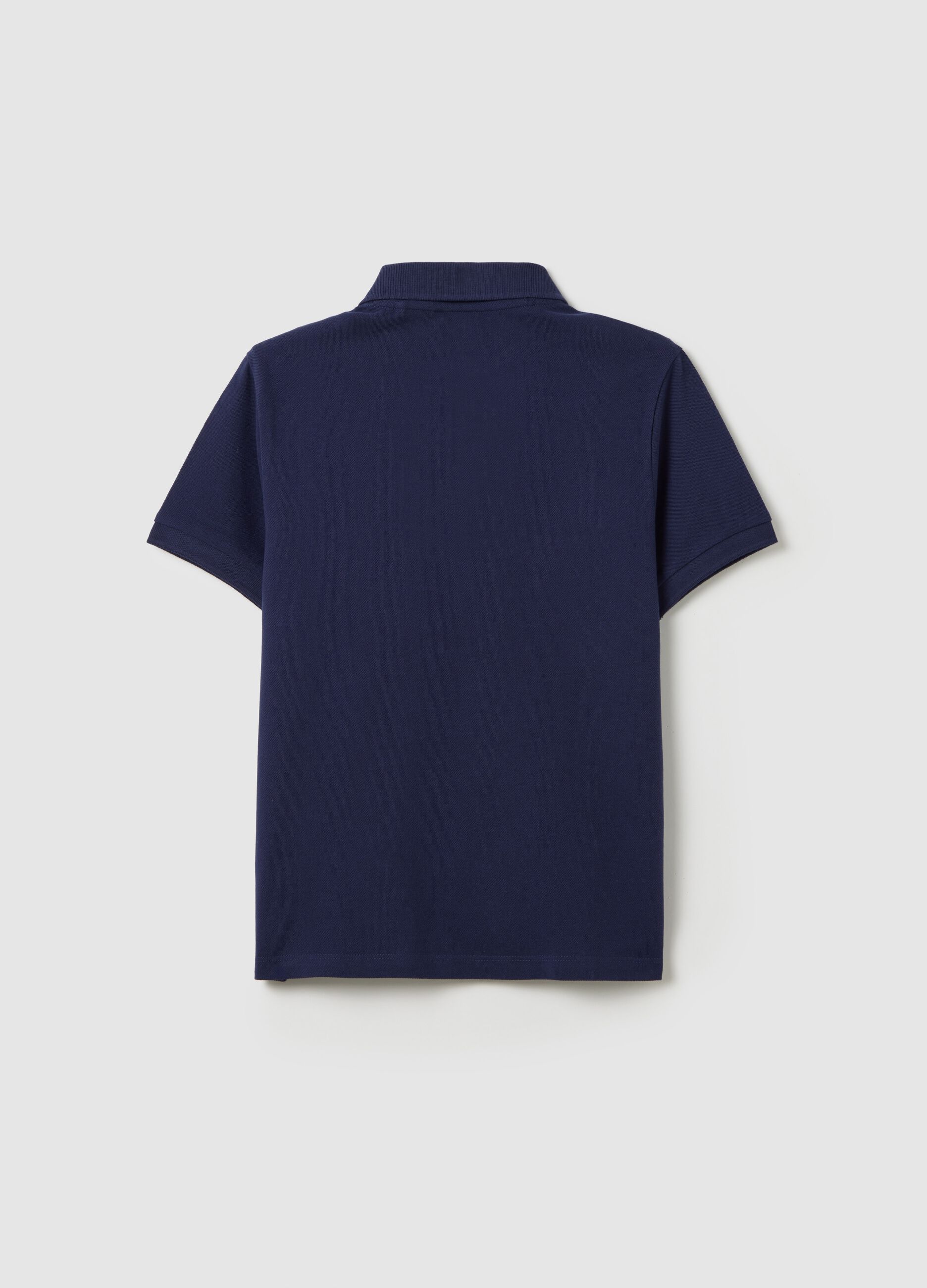 Pure Cotton Blue Polo Shirt