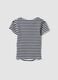 Girls&rsquo; fitted striped stretch-cotton T-shirt in multicolour_4