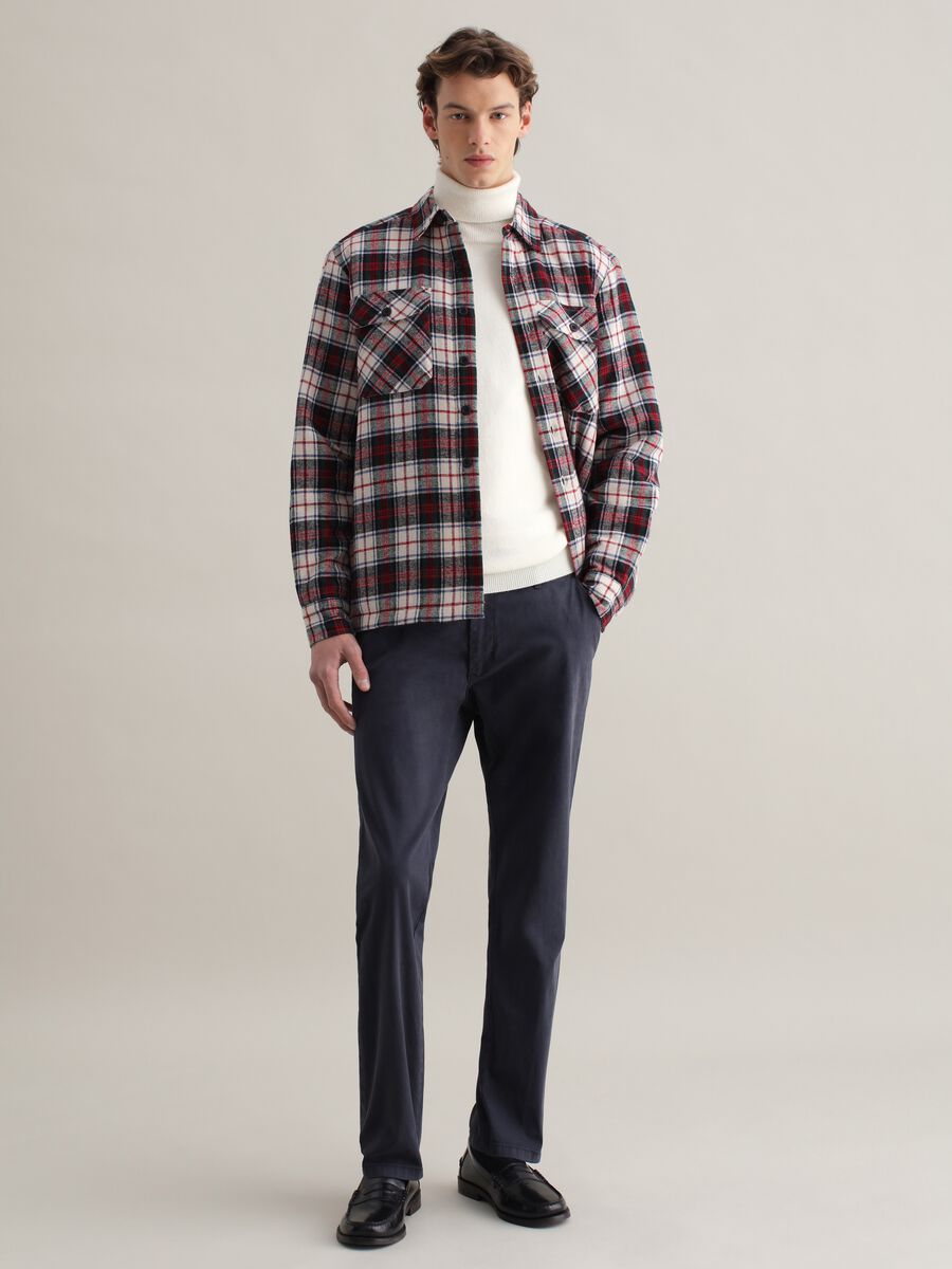 Pantalone chino in cotone stretch_0