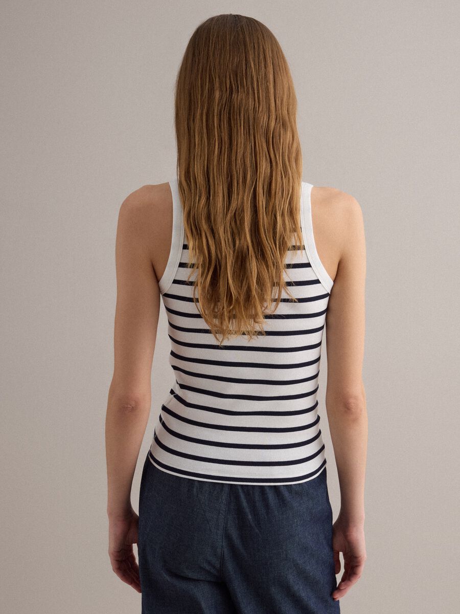 White striped camisole top_3