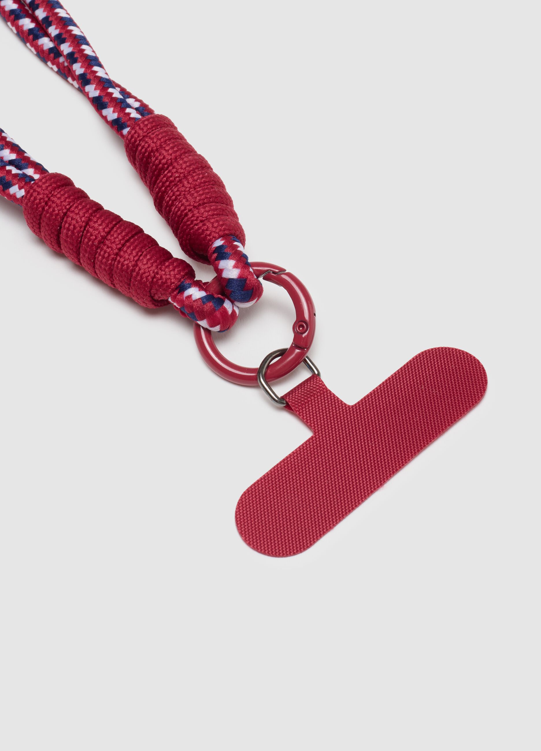 Portachiavi in multicolor con dettagli metallici