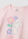 Girls' multicolour pure cotton pyjamas, regular fit with floral design_2