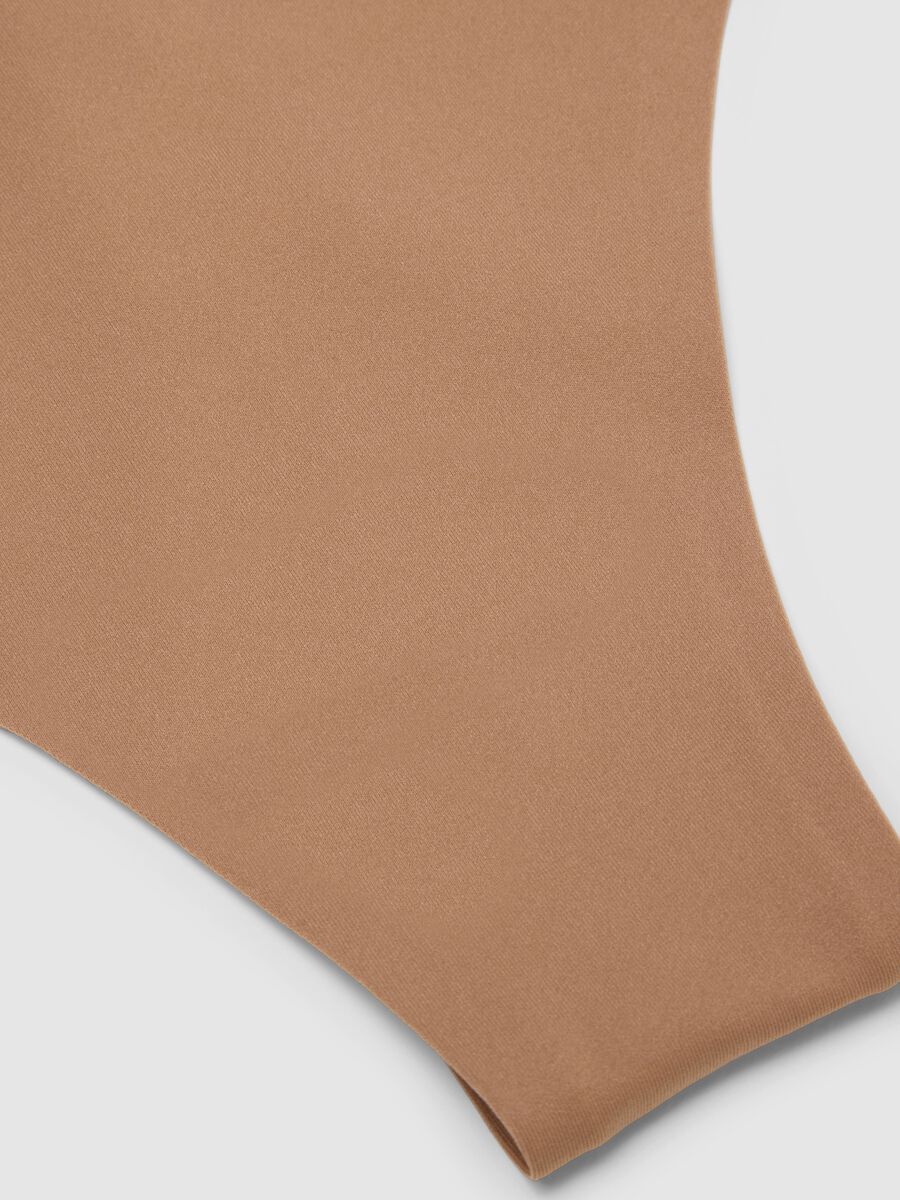 Beige Slim Fit Brazilian Briefs_1