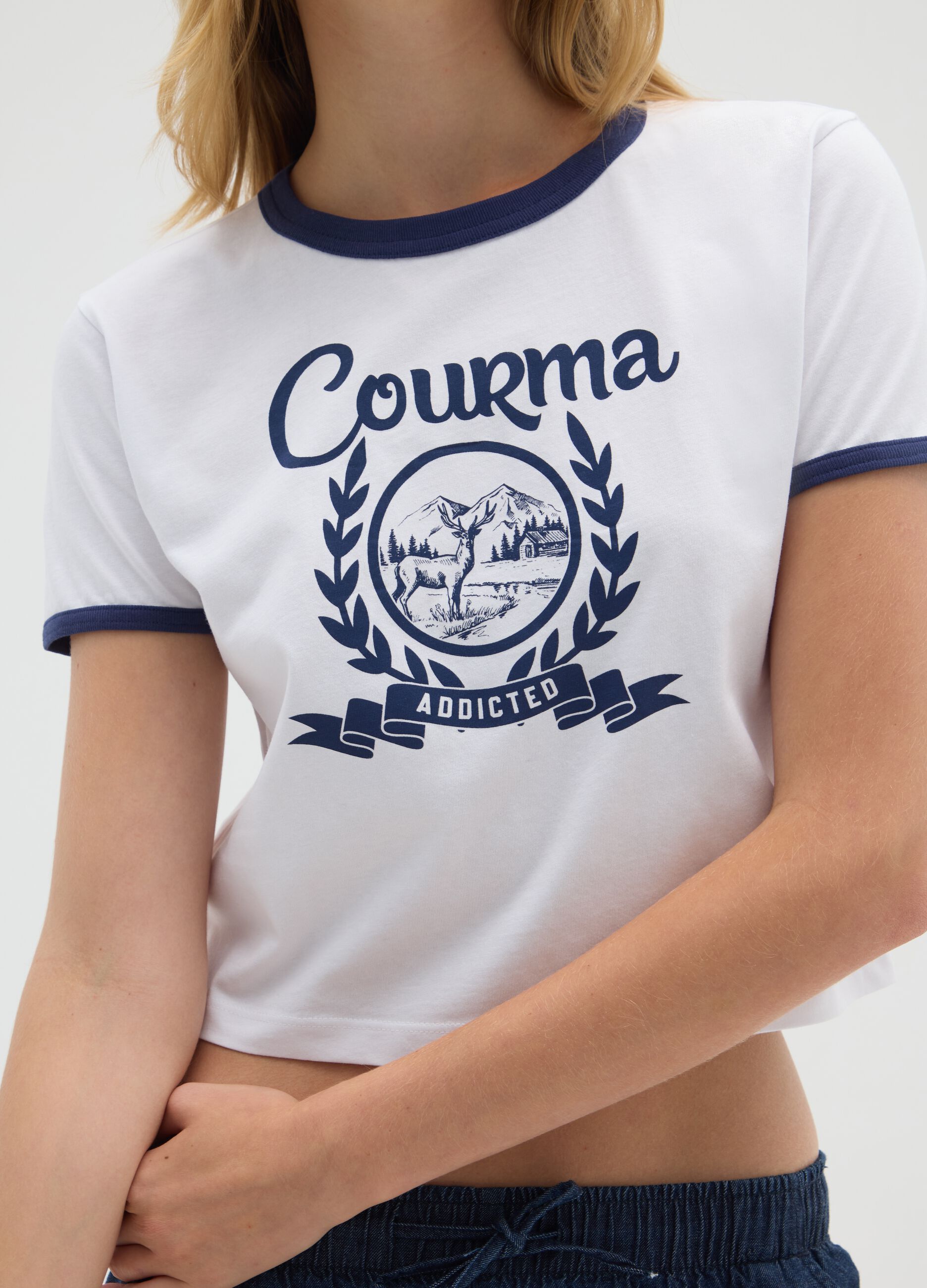 Multicolour pure cotton regular fit T-shirt