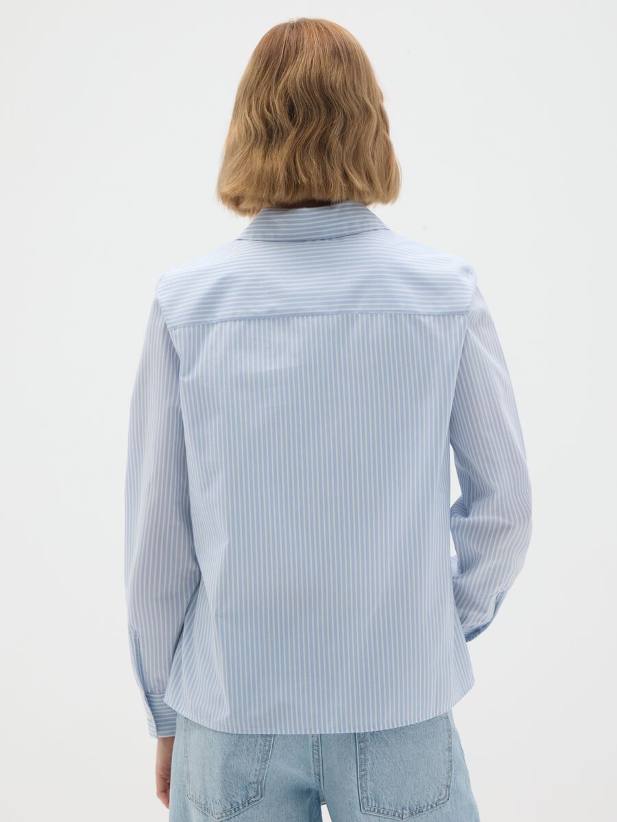 Camicia in misto cotone multicolor slim fit_3