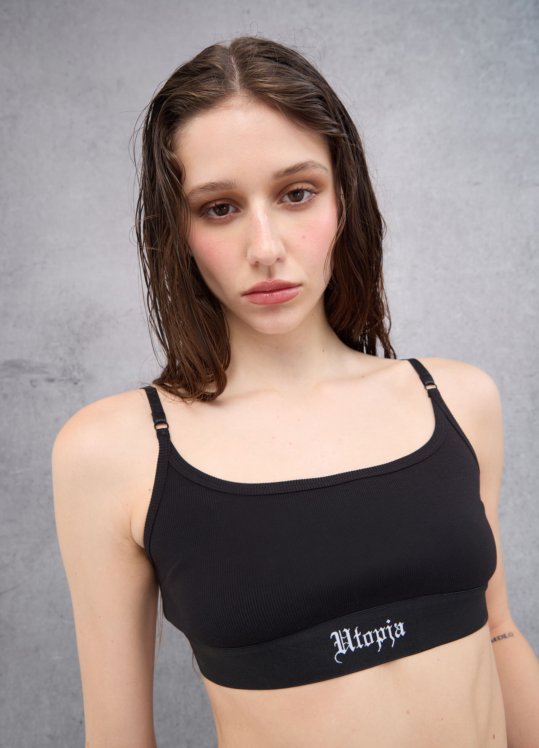 Scoop Bralette Black