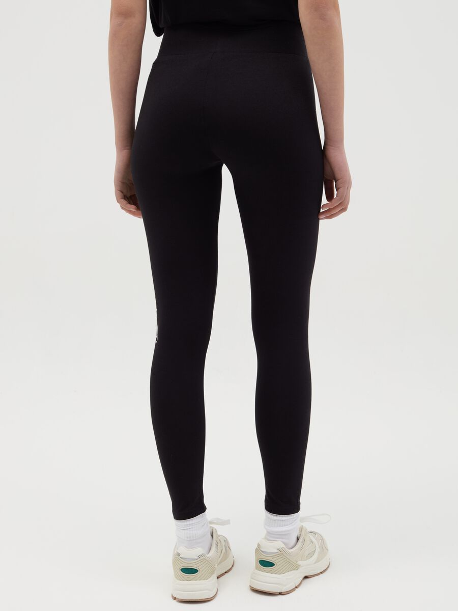 Printed stretch cotton leggings_2