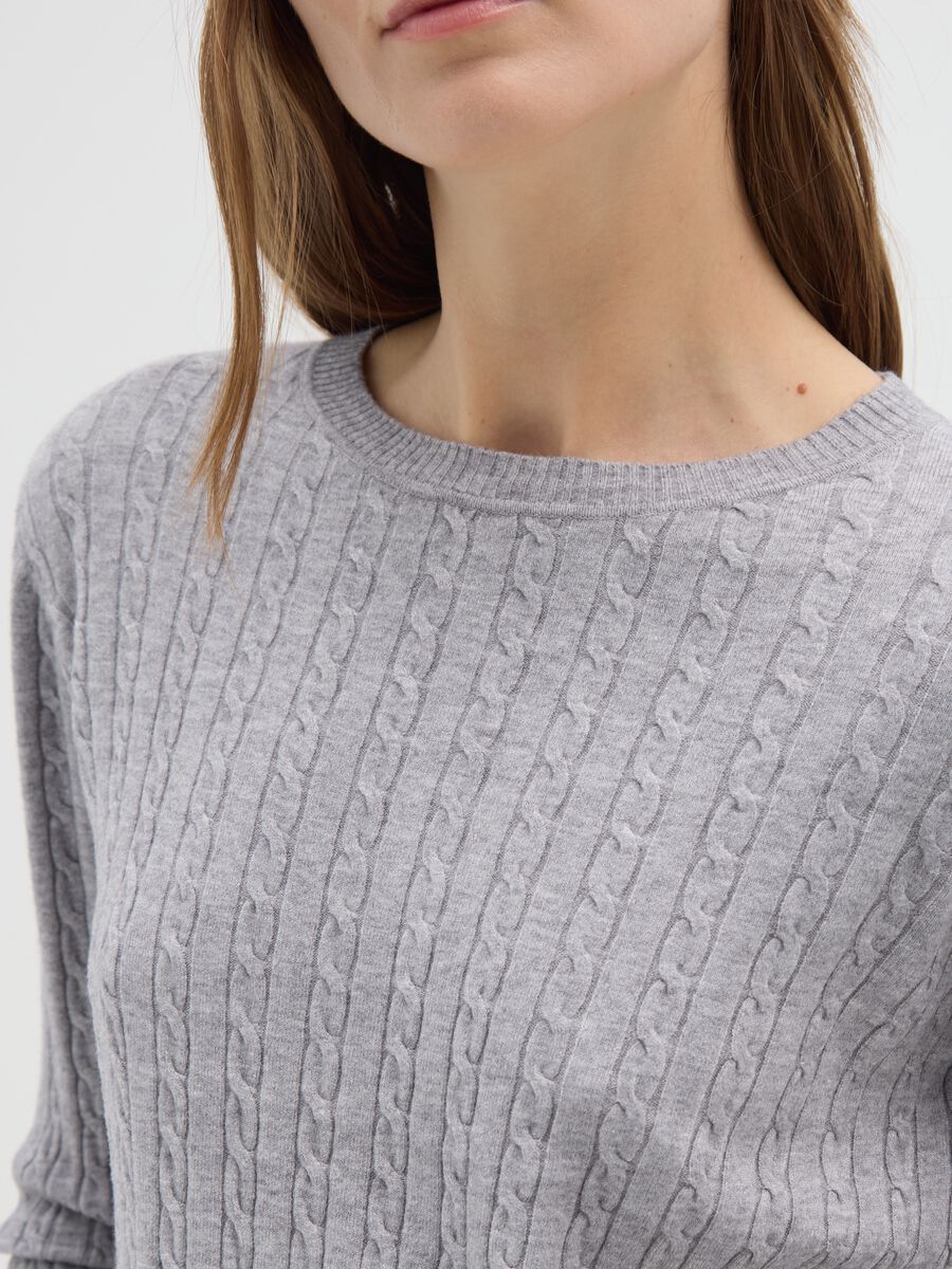 Grey Interwoven Regular Fit Jumper_3