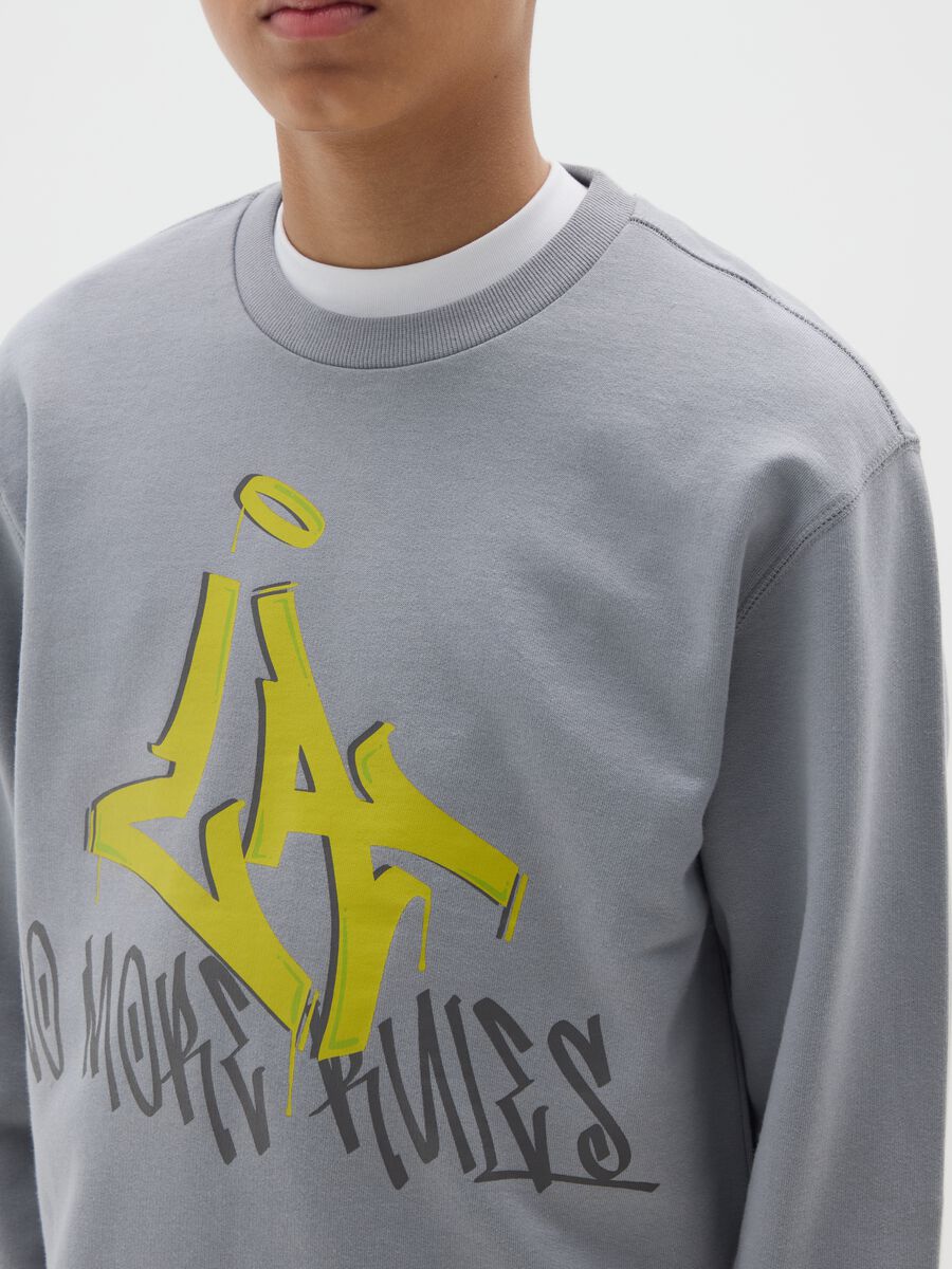 Felpa grigia in cotone per ragazzo_2