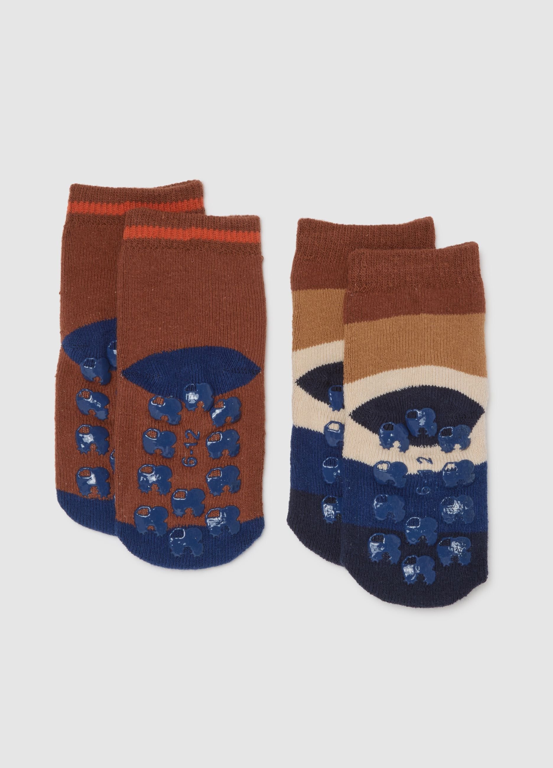 Baby Cotton Multicolour Socks Twin Pack