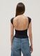 Black stretch fabric top_3