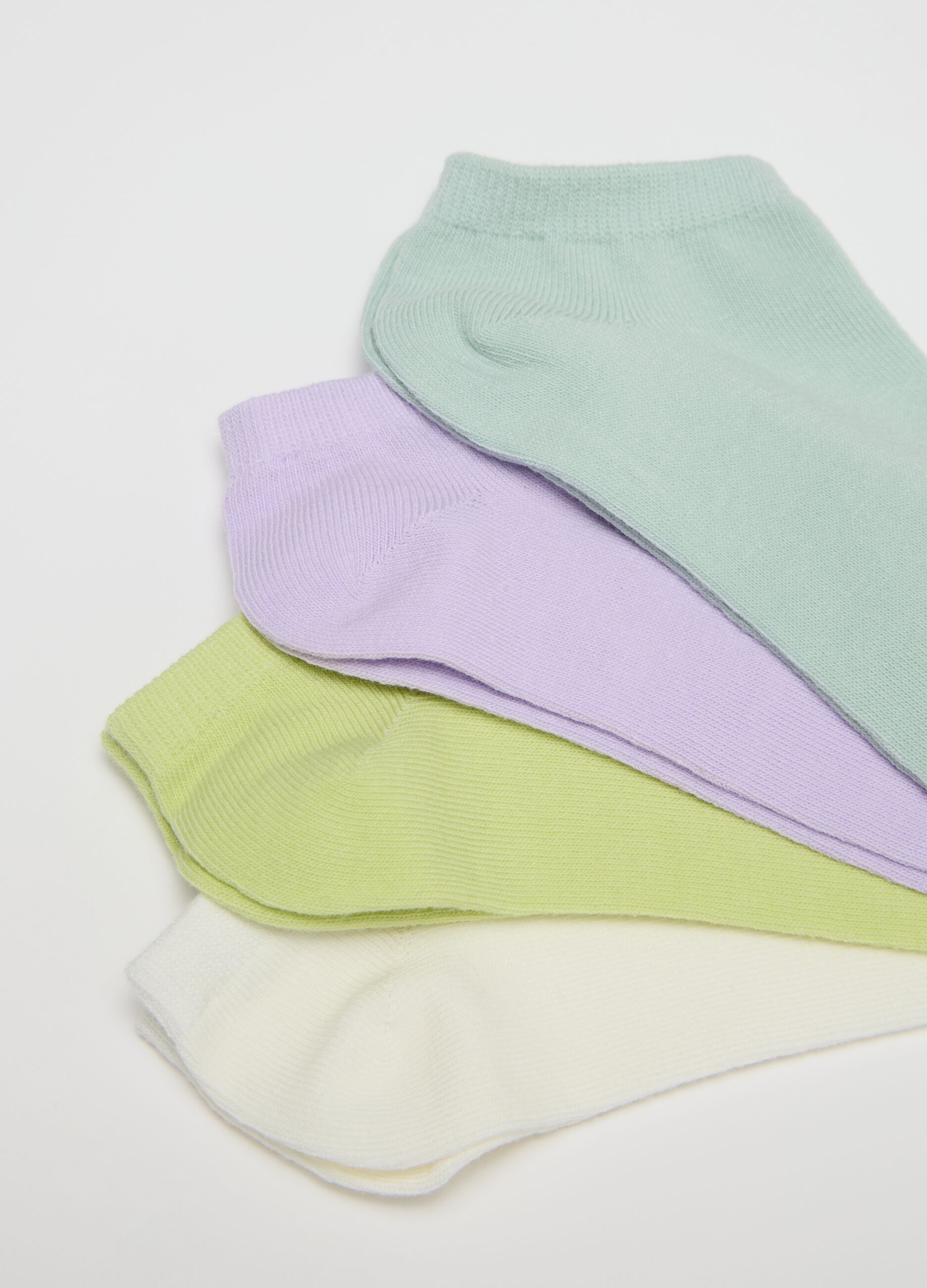 Multicolour Stretch Cotton Blend Socks