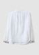 White viscose-blend shirt with charms and V-neck regular fit_6