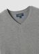 Grey V-neck jumper in viscose blend, regular fit_6
