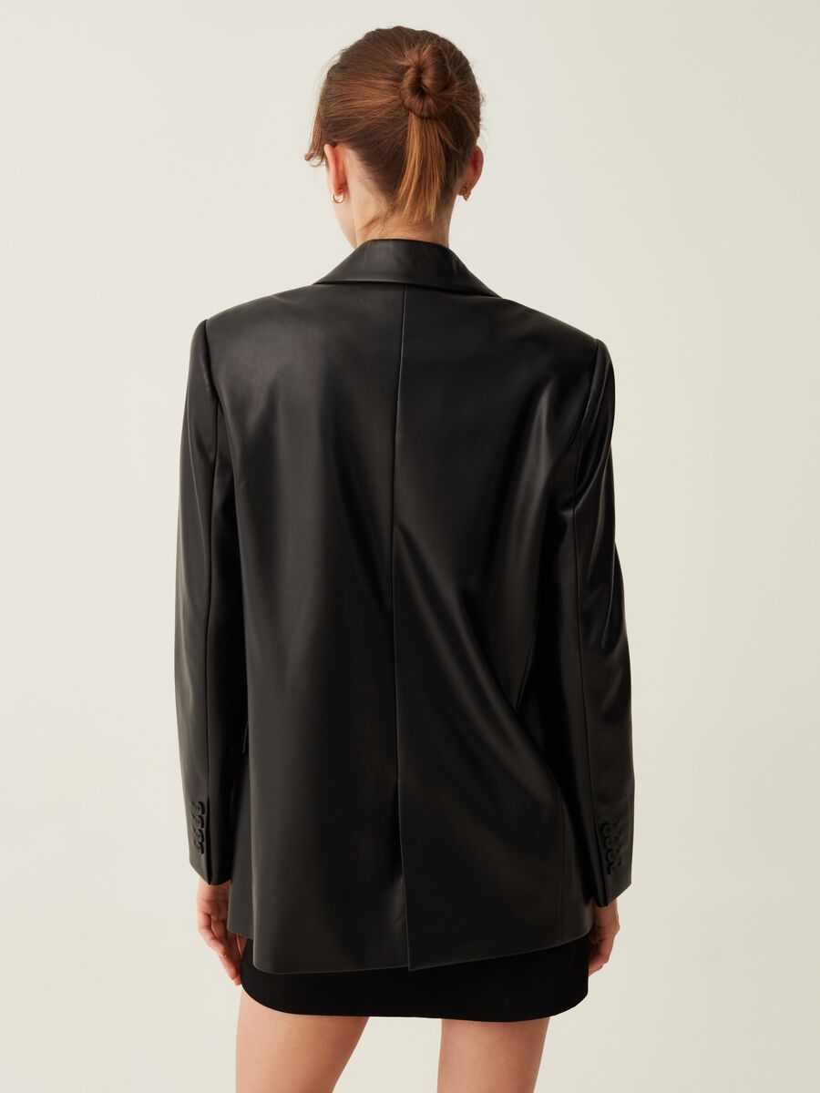 Blazer monopetto effetto lucido_2
