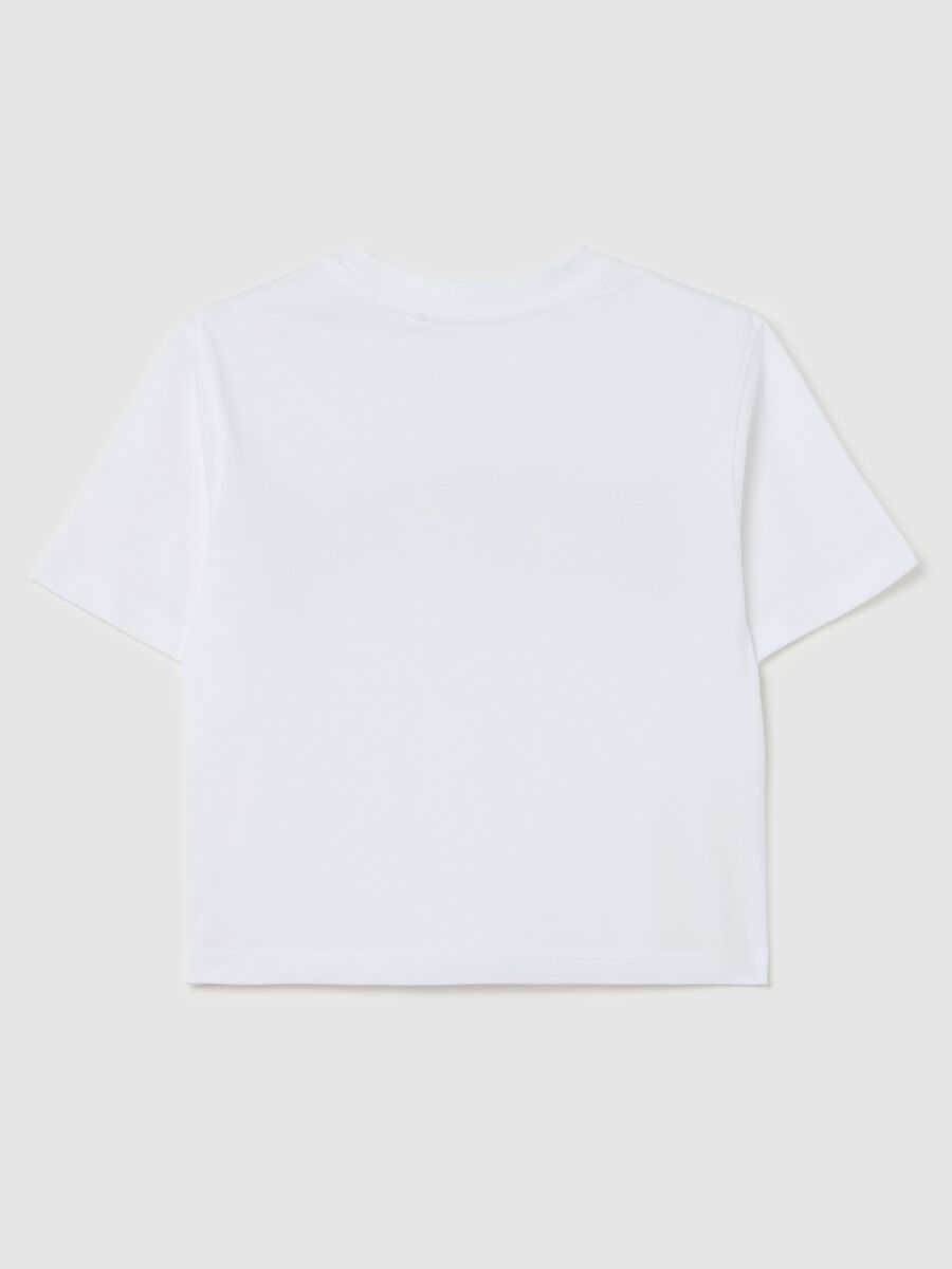 Cropped "Nothing to declare” T-shirt in cotton_4