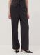 Black viscose-blend straight-leg trousers_1