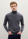 Grey high-neck sweater in pure merino wool regular fit_2