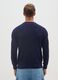 Blue cotton blend jumper regular fit_2