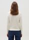 Solid colour cardigan with round neck_2
