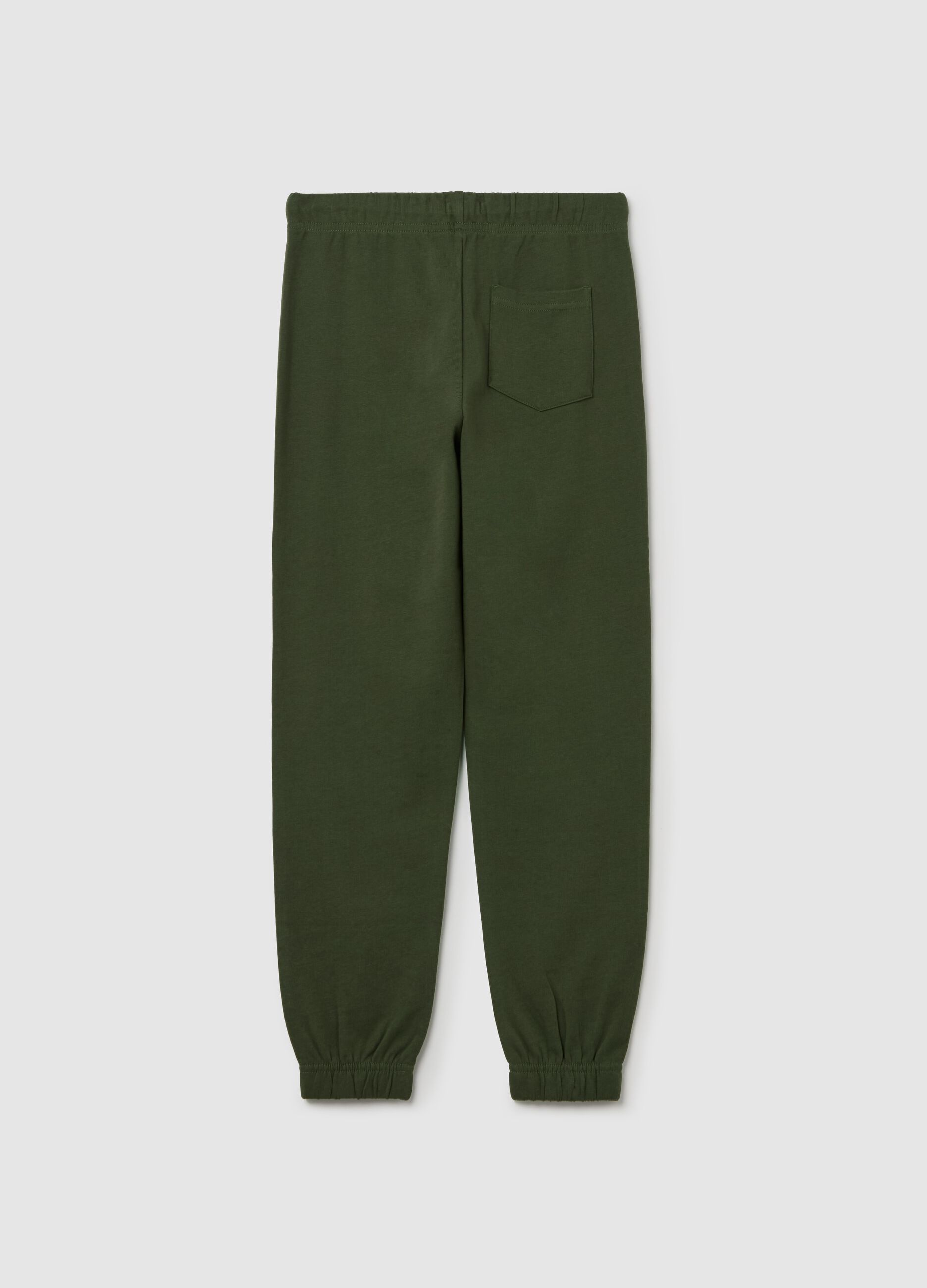 Joggers in cotone con coulisse 