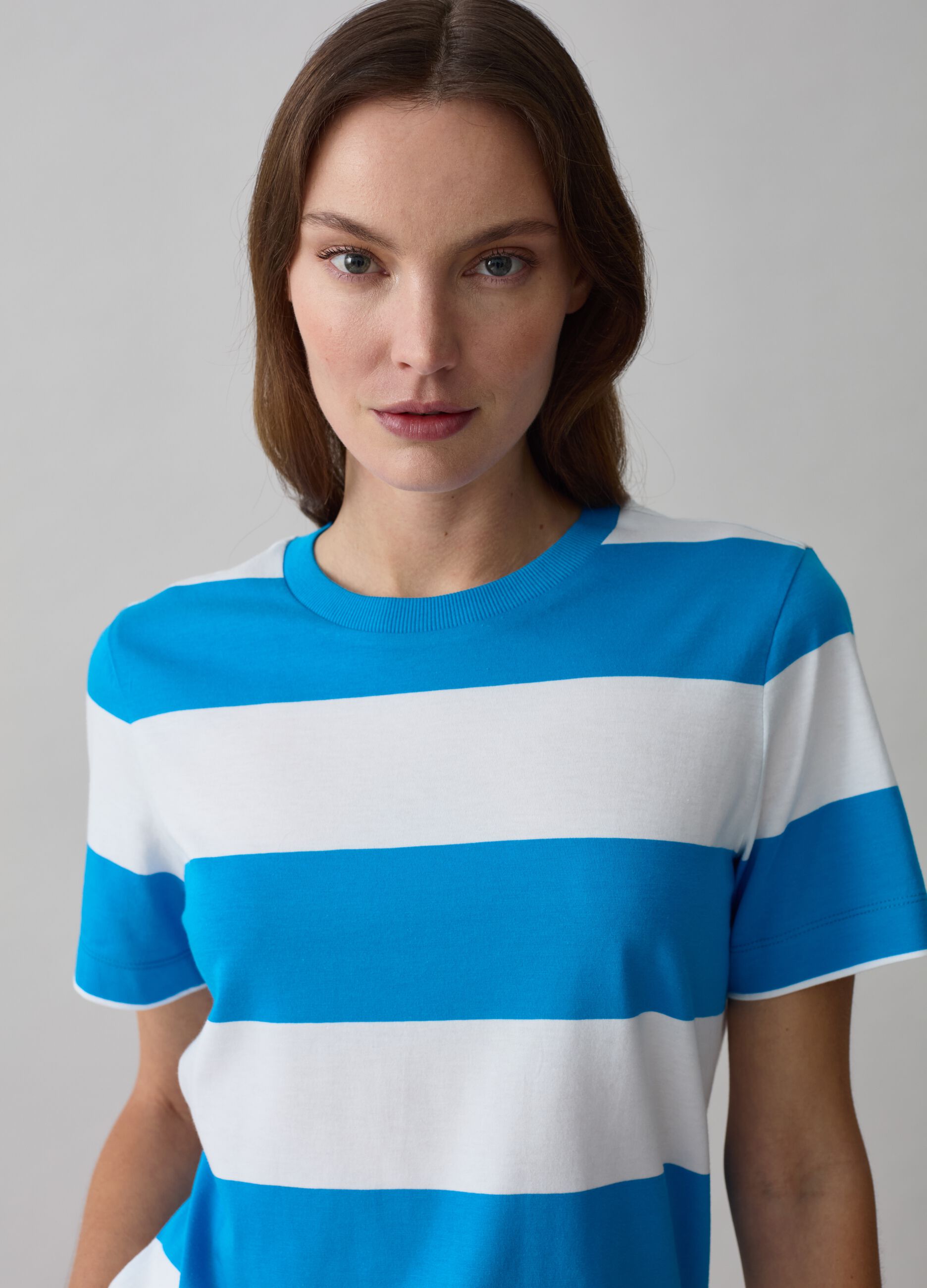 T-shirt in cotone a righe