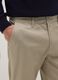 Beige slim fit stretch cotton chino trousers_3