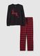 Pyjamas with tartan pattern and animal patch_4