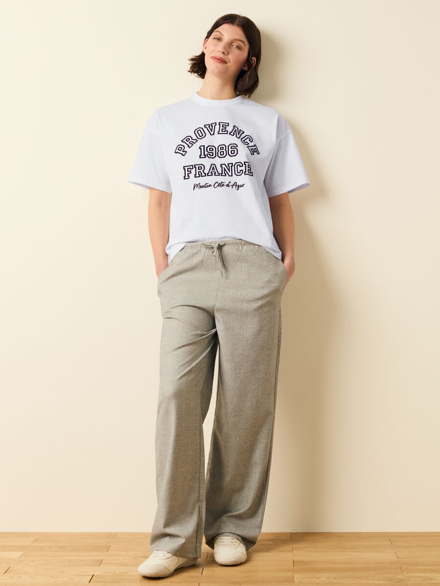T-shirt with embroidery and print_1