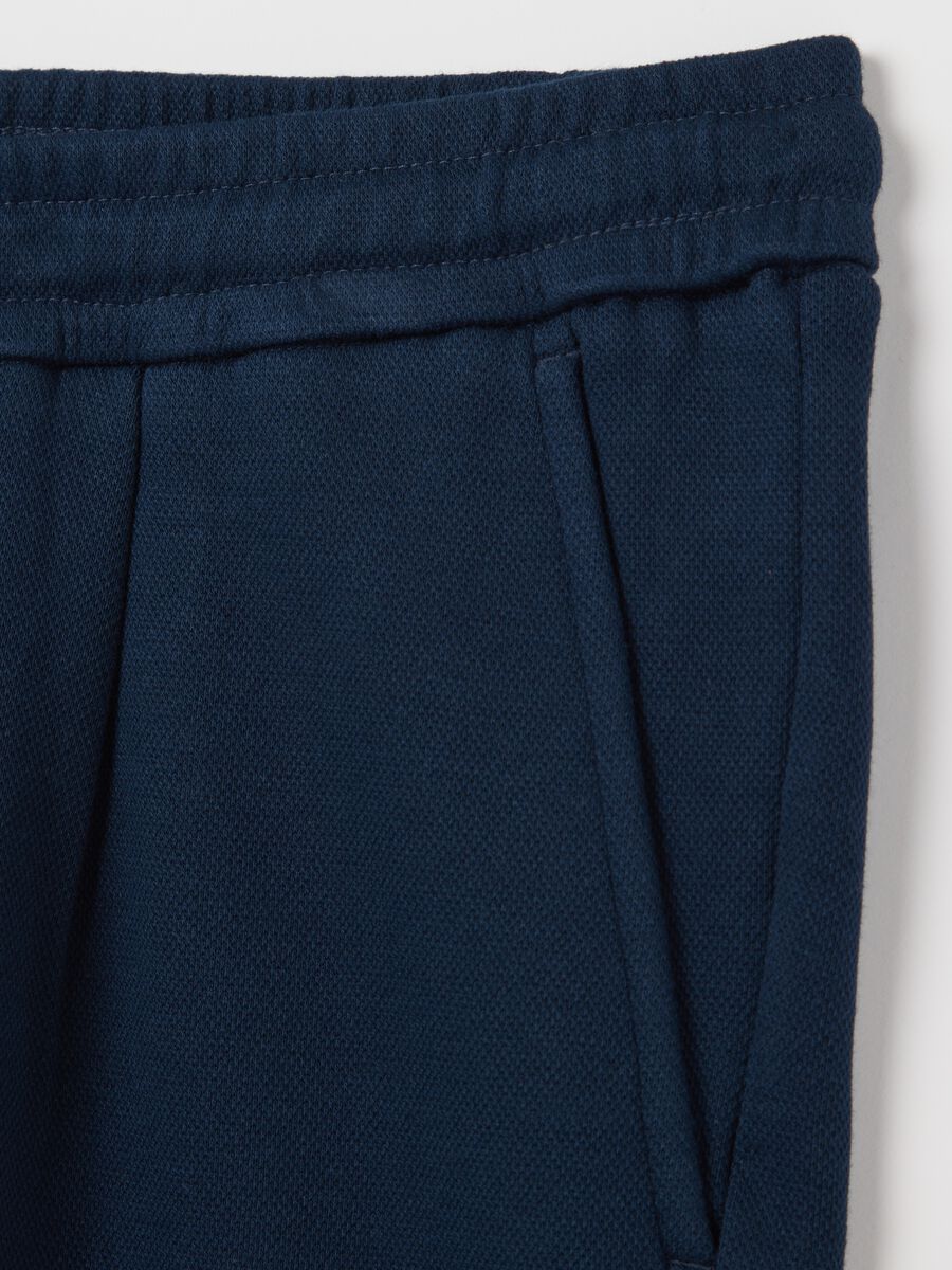 Chino Bermuda shorts in cotton with drawstring_5