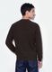 Brown pure cotton over-fit polo-collar knit_3
