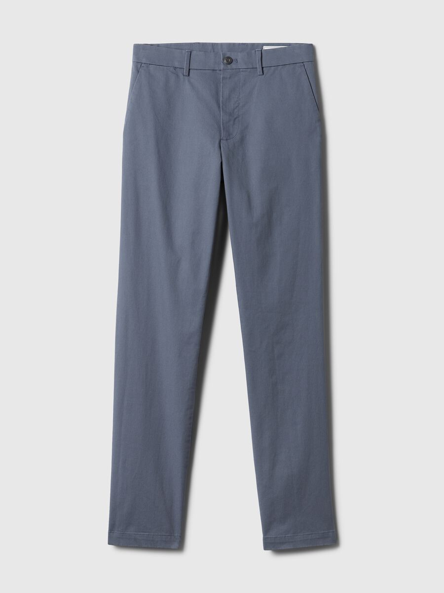Straight-fit trousers in stretch cotton_4