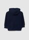 Children's blue pure cotton hoodie regular fit_1