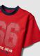 Red pure cotton set with T-shirt and shorts_3