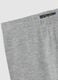 Girls' grey stretchy cotton skinny leggings_2