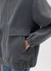 Grey zip-up jacket with oversized fit_4