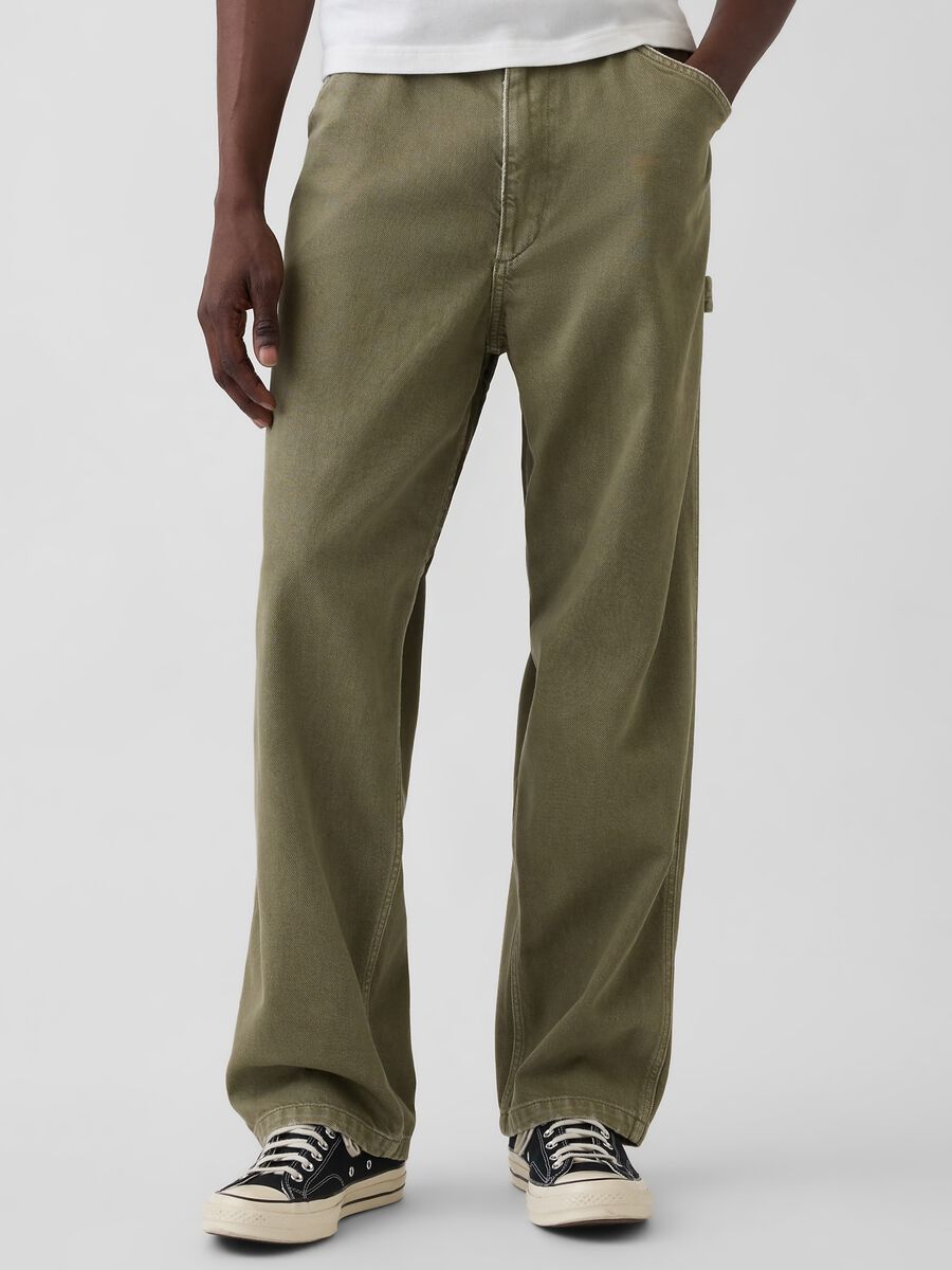 Cotton and lyocell blend trousers_1