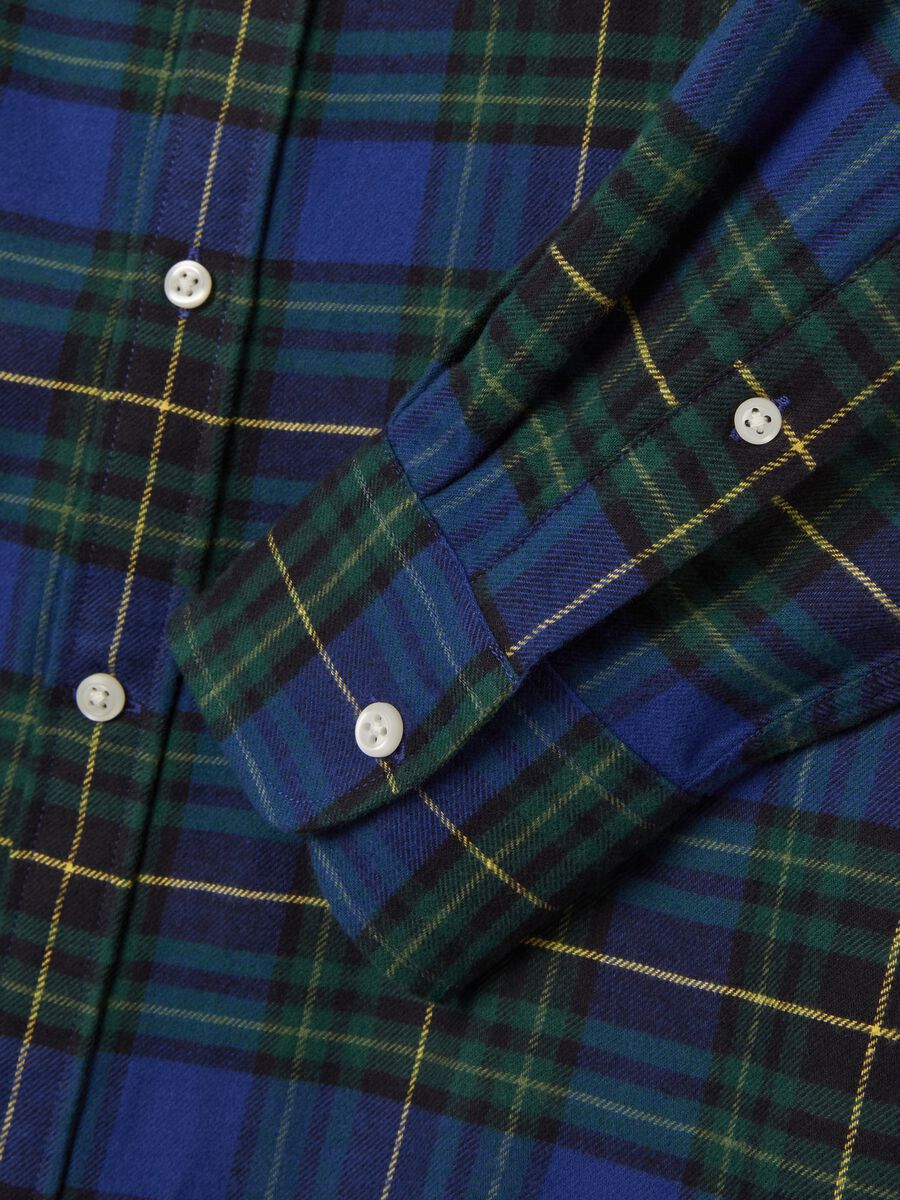 Flannel shirt with check pattern_5