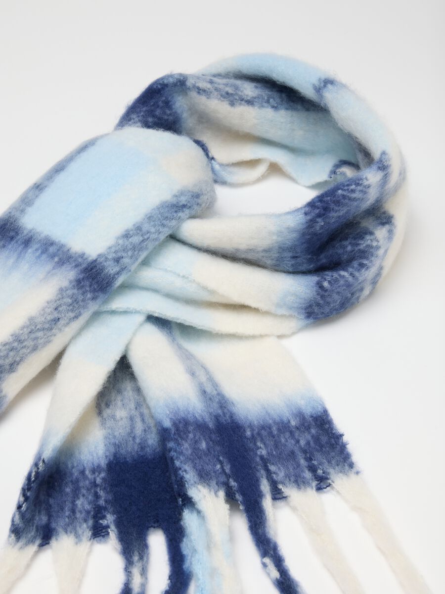 Multicoloured fringe girl scarf_1