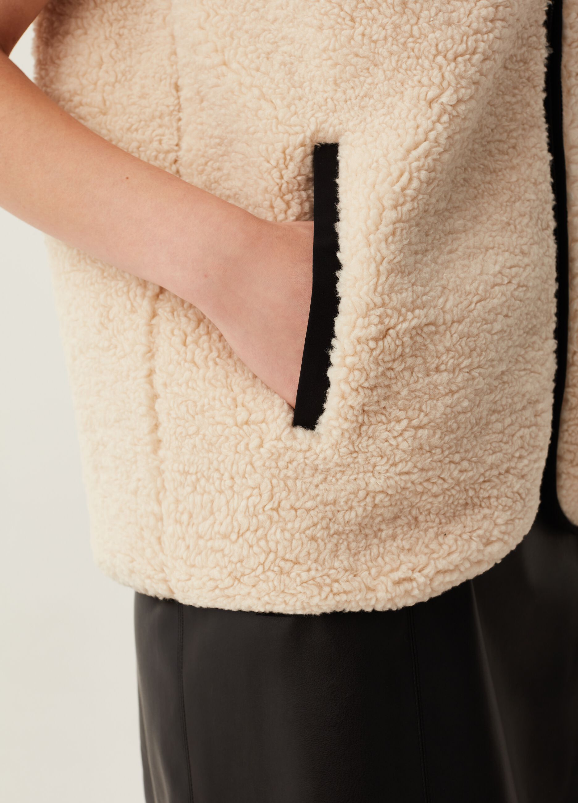 Gilet full-zip in pile borg_2