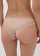 Beige Brazilian briefs in stretch microfibre with lace_2