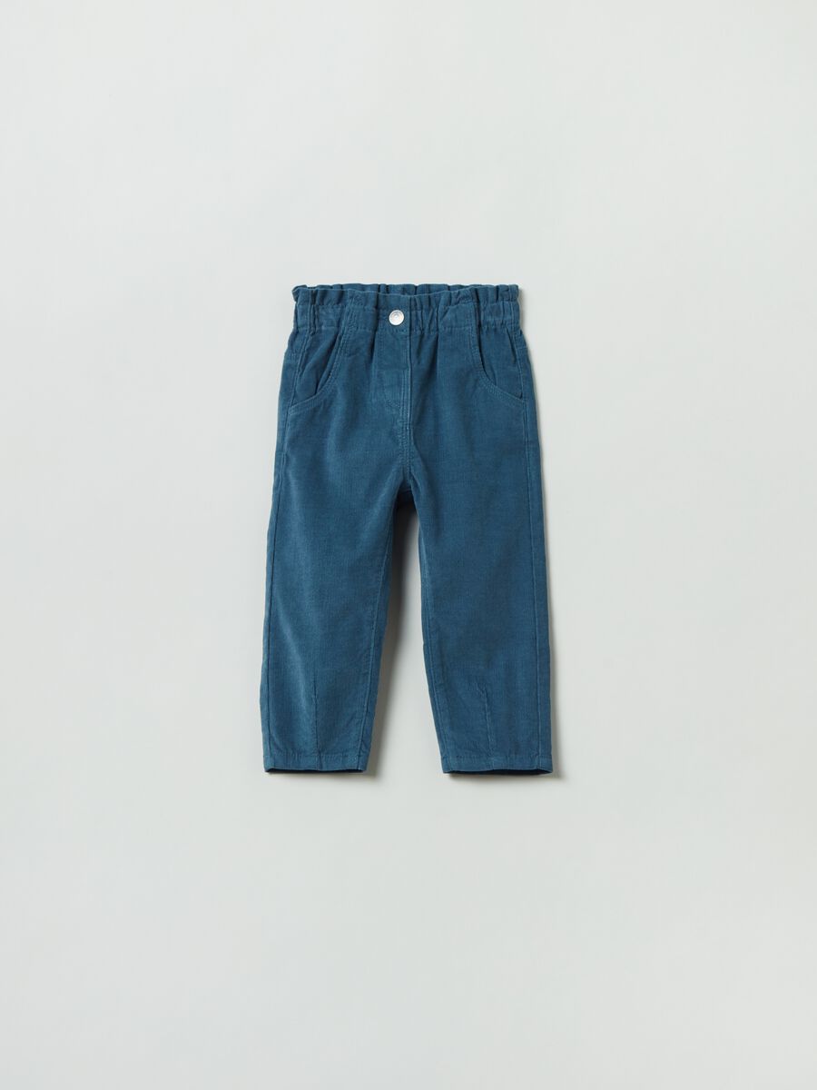 Pantaloni in corduroy con tasche_0