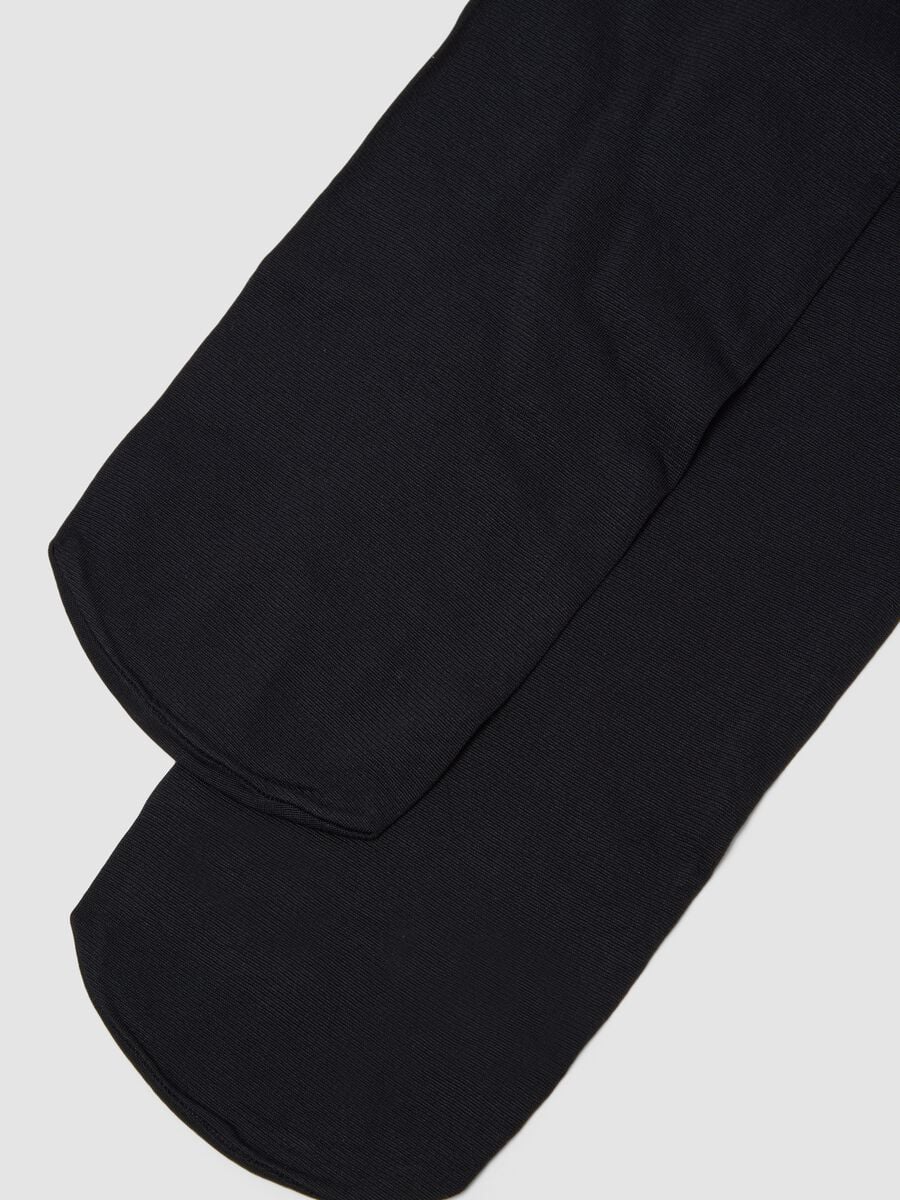 Collant neri in tessuto elasticizzato_2