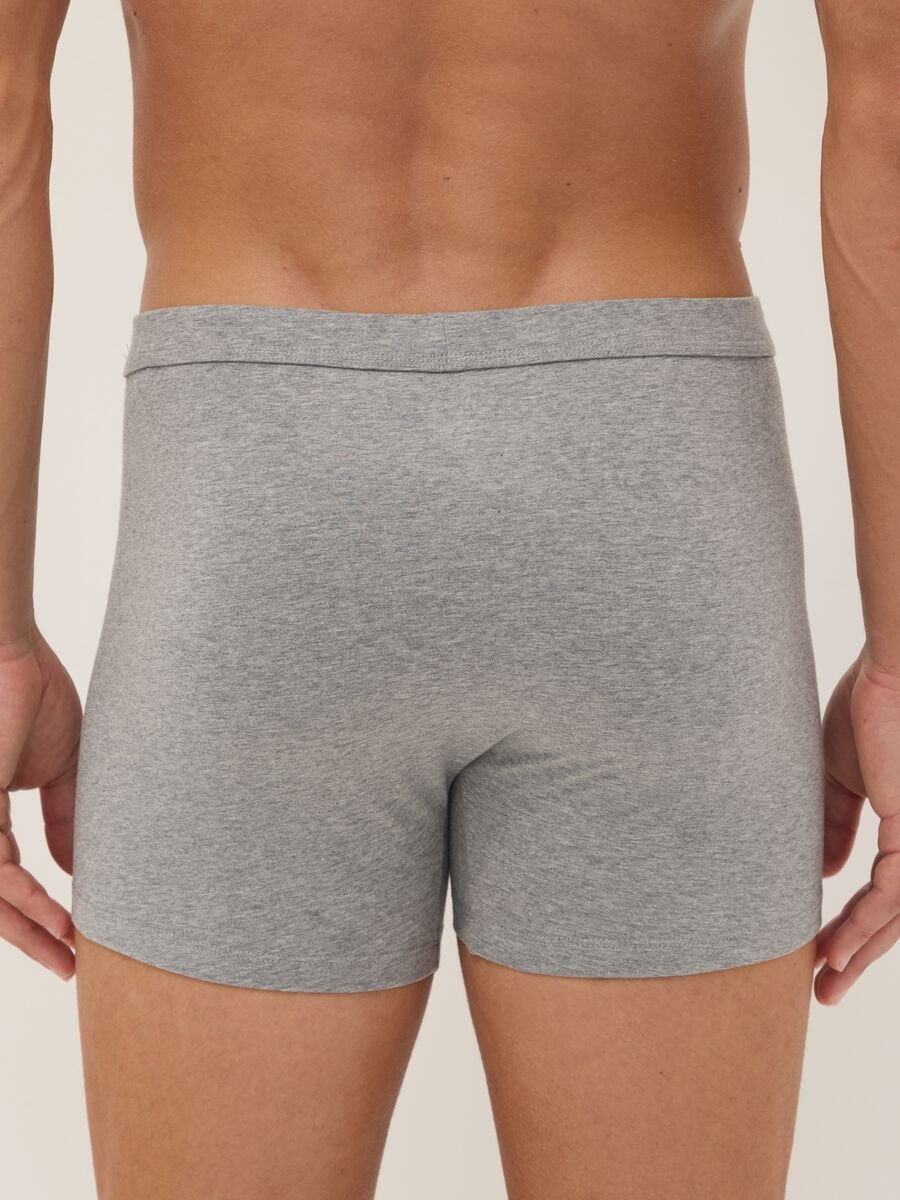 Bipack di boxer grigi in cotone Supima elasticizzato_2